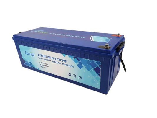24V 200Ah LiFePO4 Lithiumbatterie Tiefkreislauf für Wohnwagen Karawane Bootshäuser im Freien