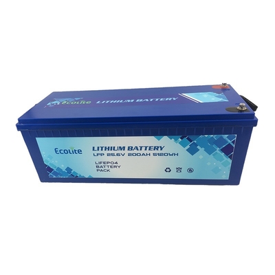 M8 Endgerät Typ LiFePO4 Lithiumbatterie ECOLTO-24200 IP65 Schutzgehäuse