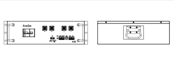 51.2V 100A Lithium-Eisenphosphat-Energiespeichersystem Behälterbatterie