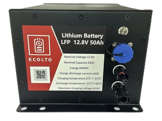 640Wh Solarstraßenbeleuchtung Batterie 12V 50Ah LiFePO4 Batterie Integrierte BMS und MPPT