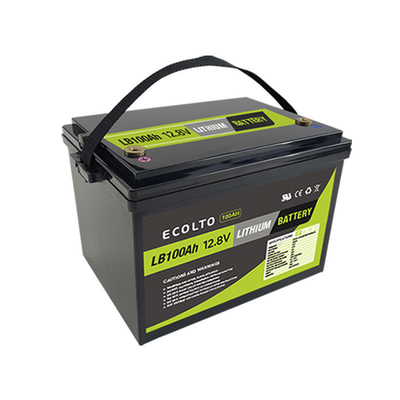 Ecolite 1280Wh RV Lithiumbatterie M8 Endgerät Typ 12,8V 100Ah LiFePO4-Batterie