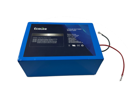 25.6V 7.5Ah LifePO4 Lithium-Eisen-Batterie für Solar-Tracker mit BMS