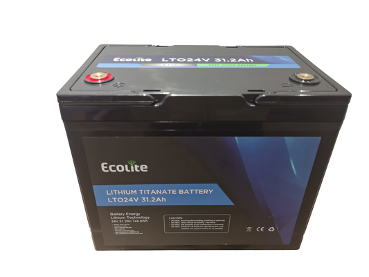 Langlebigkeit Sicherheit Schnellladung Lithium-Ionen-LTO 24V 31,2Ah Lithium-Titanat-Batteriepaket