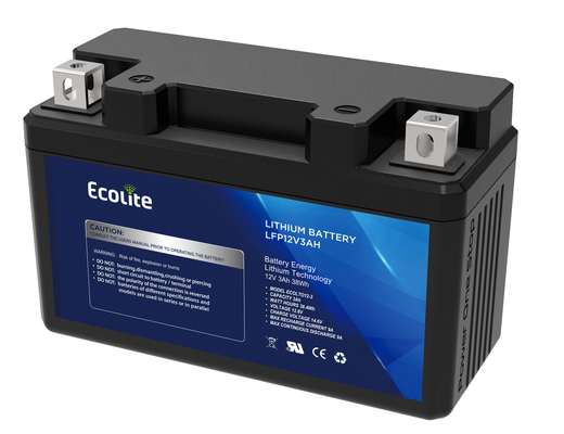 Leichtgewicht 12,8 V Lithium-Eisen Motorrad-Startbatterie integriertes BMS