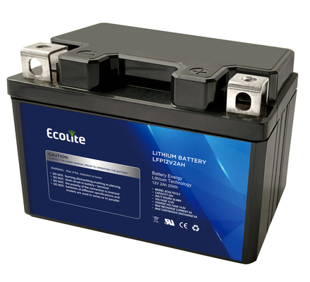 Leichtgewicht 12,8 V Lithium-Eisen Motorrad-Startbatterie integriertes BMS