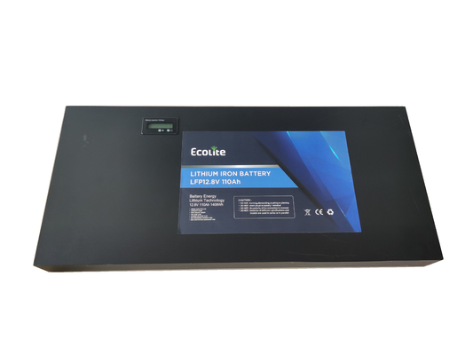 OEM Anpassung Super Slimline Lithium Batterie 12.8V110Ah LiFePO4 Camping Batterie für Wohnwagen mit Display