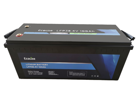 Ecolite Anpassung 38,4V 100Ah LiFePO4 Lithiumbatterie für Wohnwagen