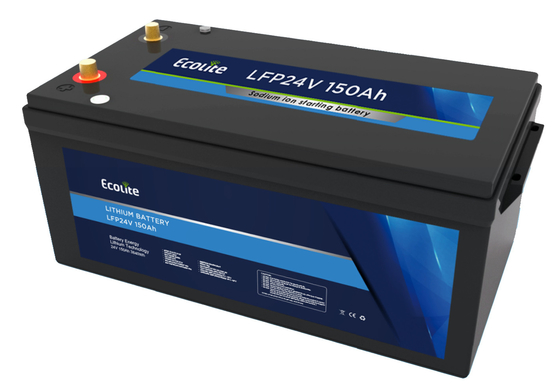 ECOLITE Anpassung Schnellladung 24V 150Ah LiFePO4 Lithiumbatterie für Lkw