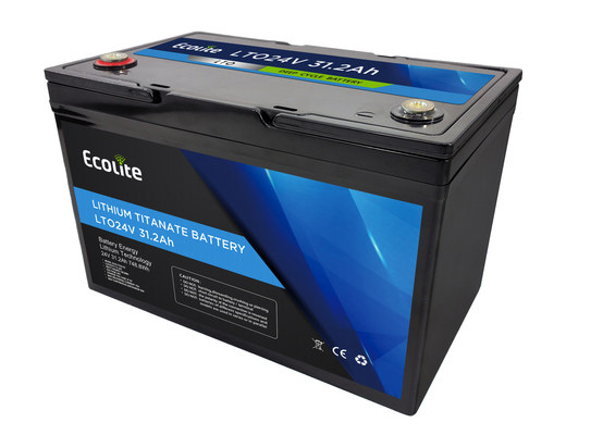 Ecolite Langzeitzyklus>10000 24V 31,2Ah Lithium-Titanat-LTO-Batteriepaket