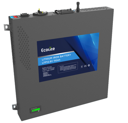 Slimline Max 12.8V 110Ah RV Lithium Batteriepaket Integrierter Wechselrichter für Pickup